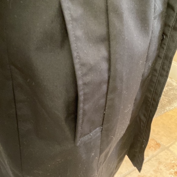 CINTAS  Lined Rain Coat Womens Black Midi Size 6T classic Minimalist Capsule - Picture 5 of 12